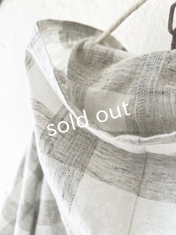 画像11: MARCHE' DE SOEUR／Ａラインフードワンピース・チェック (11)