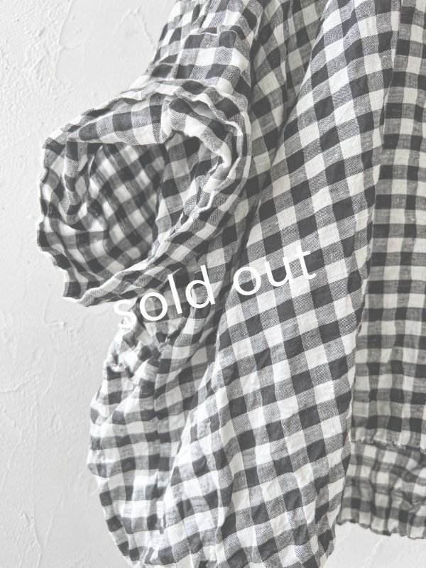 画像7: MARCHE' DE SOEUR／裾リボンプルオーバー・ギンガム (7)