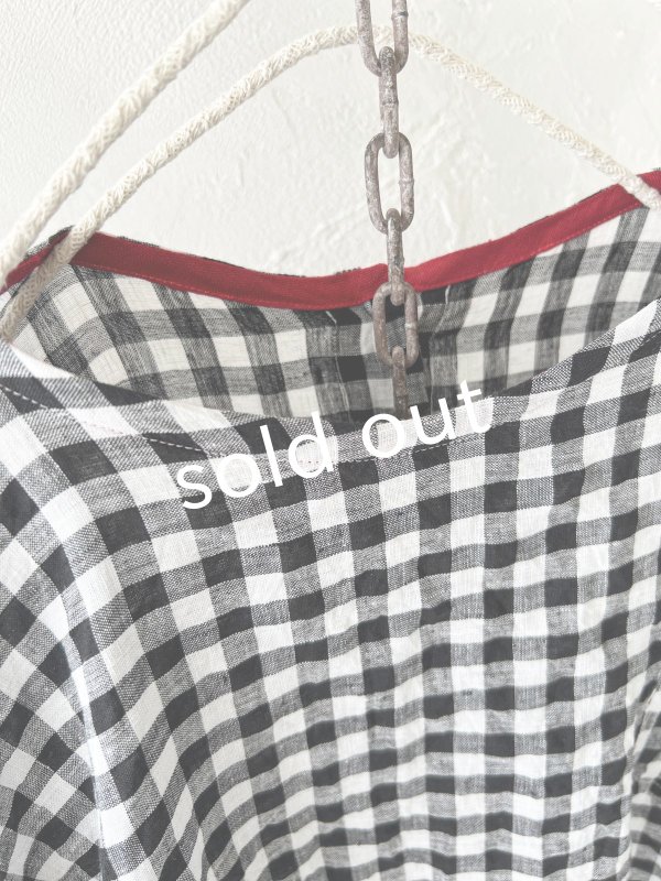 画像6: MARCHE' DE SOEUR／裾リボンプルオーバー・ギンガム (6)
