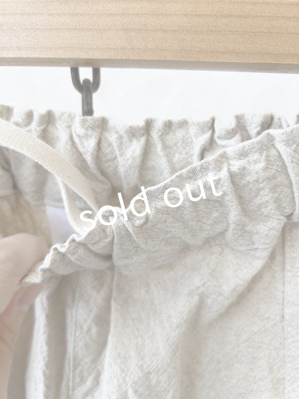 画像4: seasew.／501 キャンバス後切替コクーンパンツ・生成り (4)