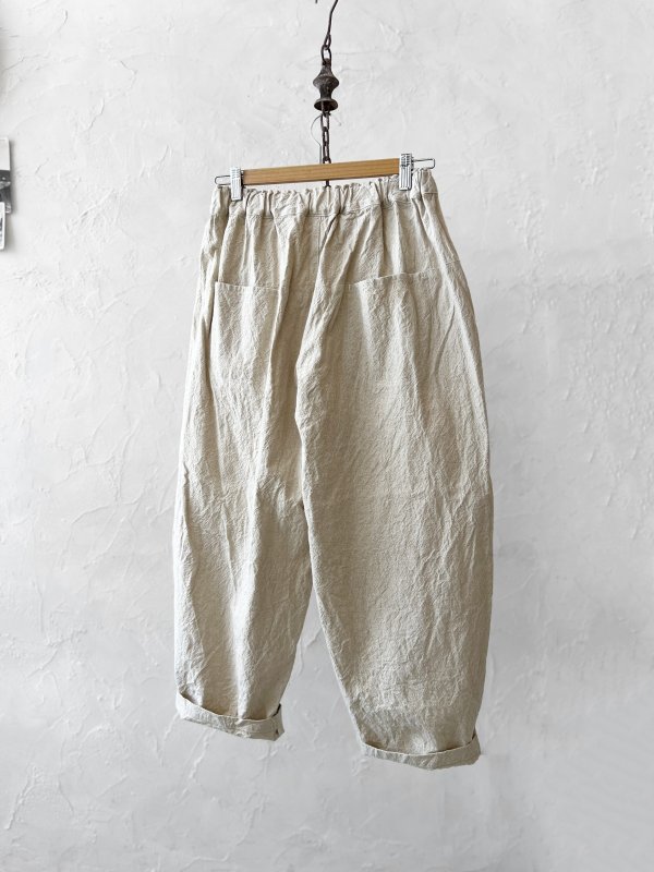 画像7: seasew./501 キャンバス後切替コクーンパンツ・生成り (7)