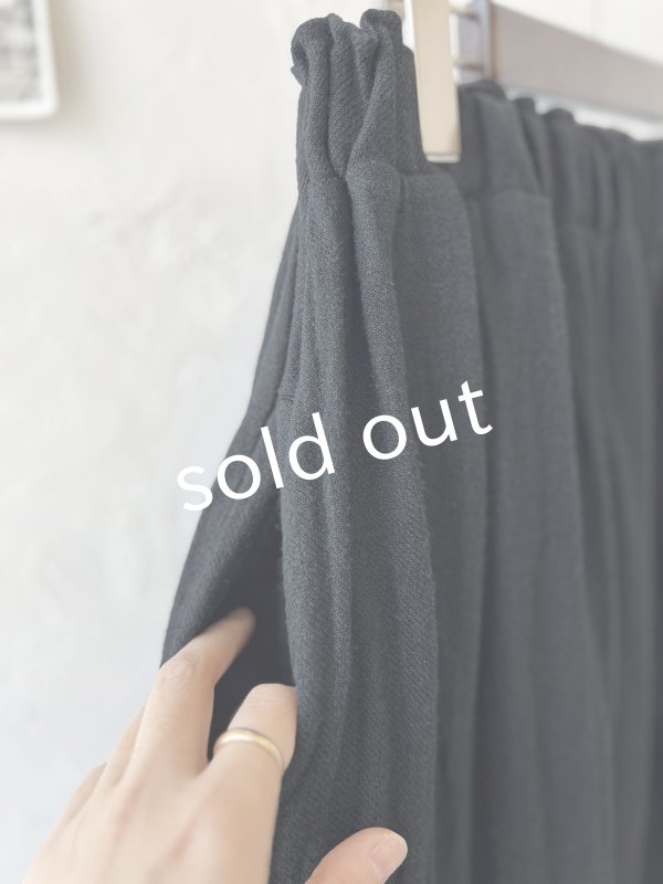 画像4: MARCHE' DE SOEUR／二枚仕立てのスカート・黒 (4)