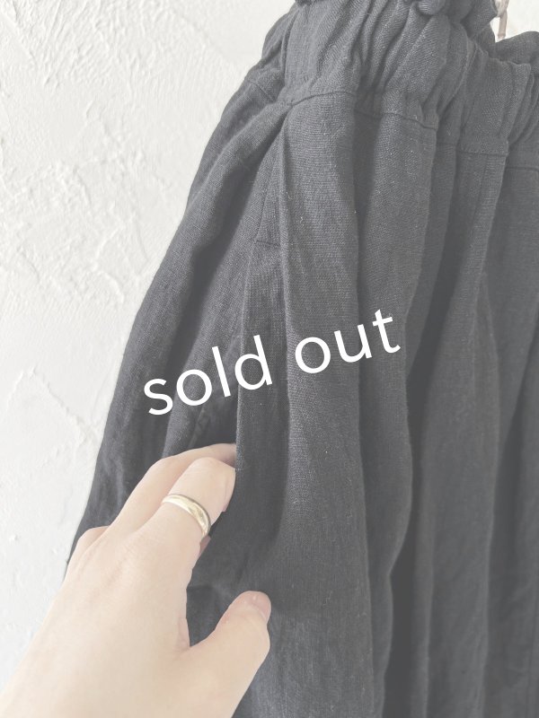 画像5: MARCHE' DE SOEUR／二枚仕立てのスカート・黒 (5)