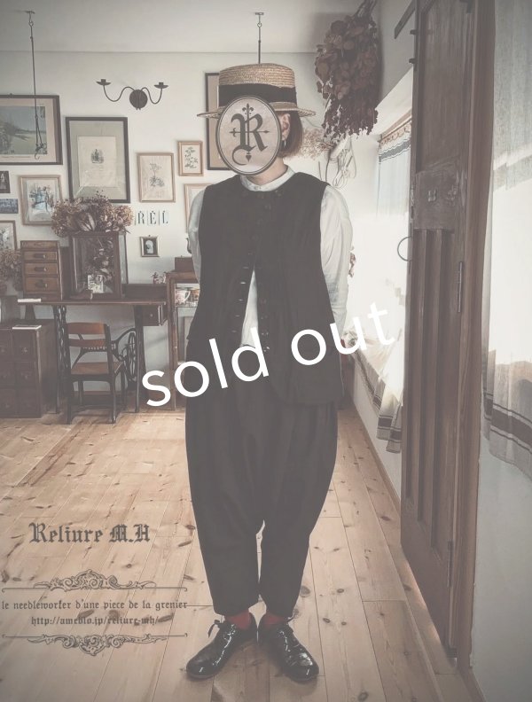 画像1: Reliure/VEST・black (1)