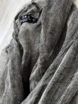 画像3: shizuka's/リネンガーゼのパフ袖ジレ・黒 (3)