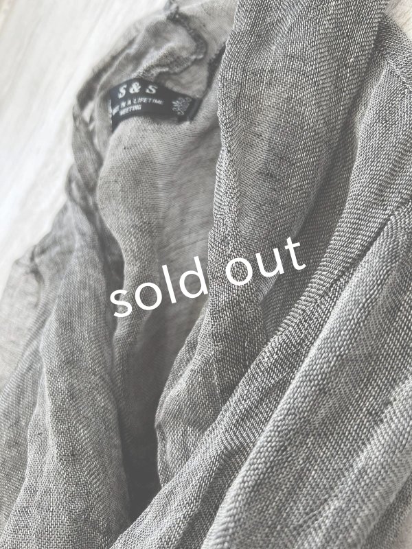 画像3: shizuka's/リネンガーゼのパフ袖ジレ・黒 (3)