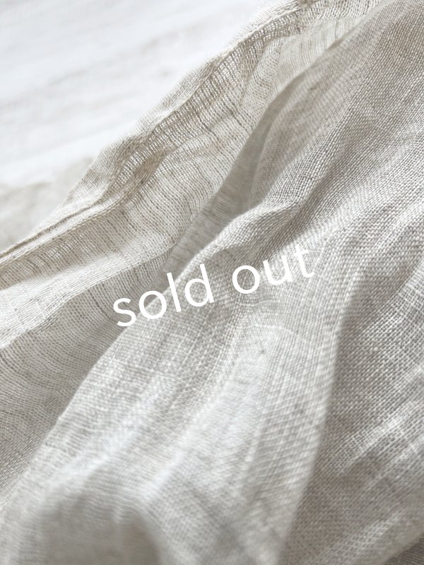 画像5: shizuka's/リネンガーゼのパフ袖ジレ・生成り (5)