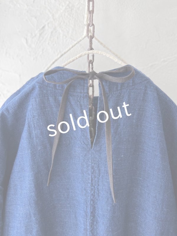 画像11: MARCHE' DE SOEUR／ギャザーワンピース・インディゴ染め (11)