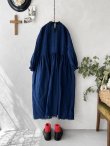 画像10: MARCHE' DE SOEUR／ギャザーワンピース・インディゴ染め (10)