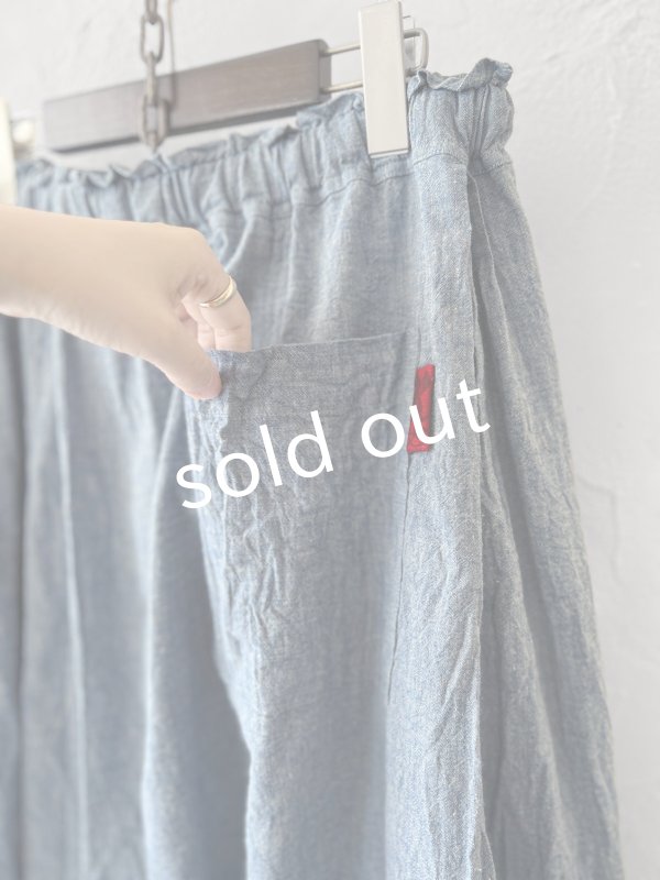 画像8: MARCHE' DE SOEUR／バギーパンツ・ブルー (8)