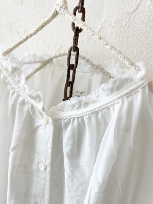 画像7: SO／フリル襟ブラウス・アプリコットベージュ (7)