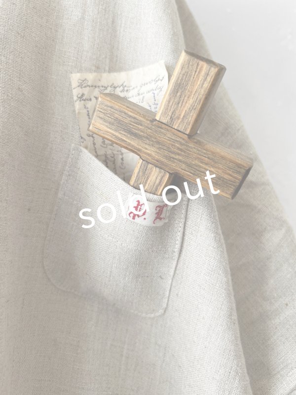 画像5: MARCHE' DE SOEUR／Ａラインフードワンピース・生成り (5)