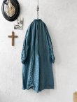 画像7: HALLELUJAH/1890's Bourgeron 羊飼いシャツワンピース・turquoise (7)