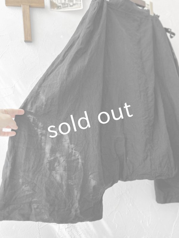 画像4: MARCHE' DE SOEUR／バギーパンツ・黒 (4)