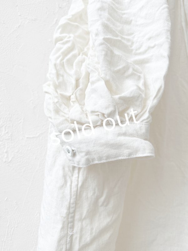 画像6: HALLELUJAH／1890's Bourgeron 羊飼いシャツワンピース・off-white (6)
