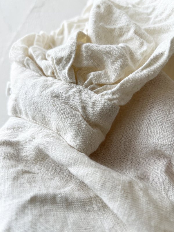 画像8: HALLELUJAH/1890's Bourgeron 羊飼いシャツワンピース・off-white (8)