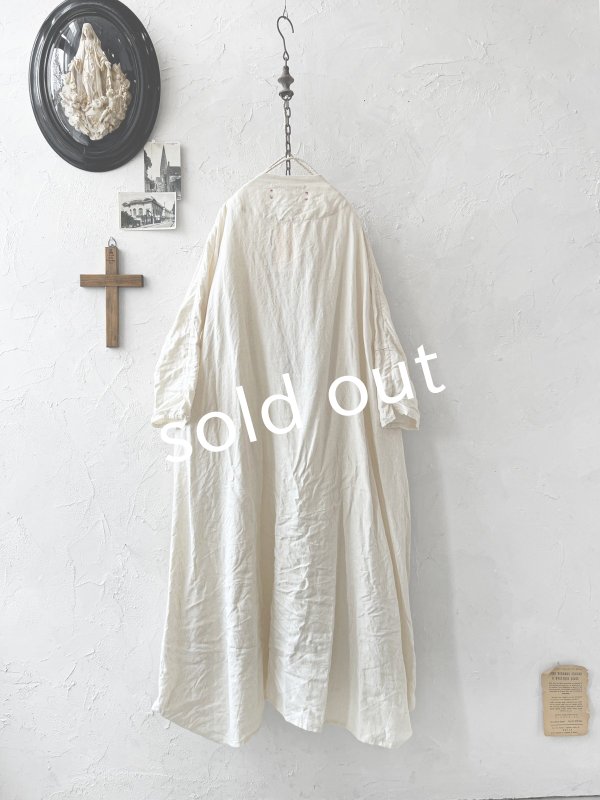 画像9: HALLELUJAH／1890's Bourgeron 羊飼いローブ・off-white (9)