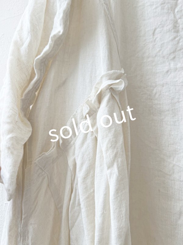 画像7: HALLELUJAH／1890's Bourgeron 羊飼いローブ・off-white (7)