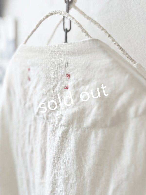 画像10: HALLELUJAH／1890's Bourgeron 羊飼いローブ・off-white (10)