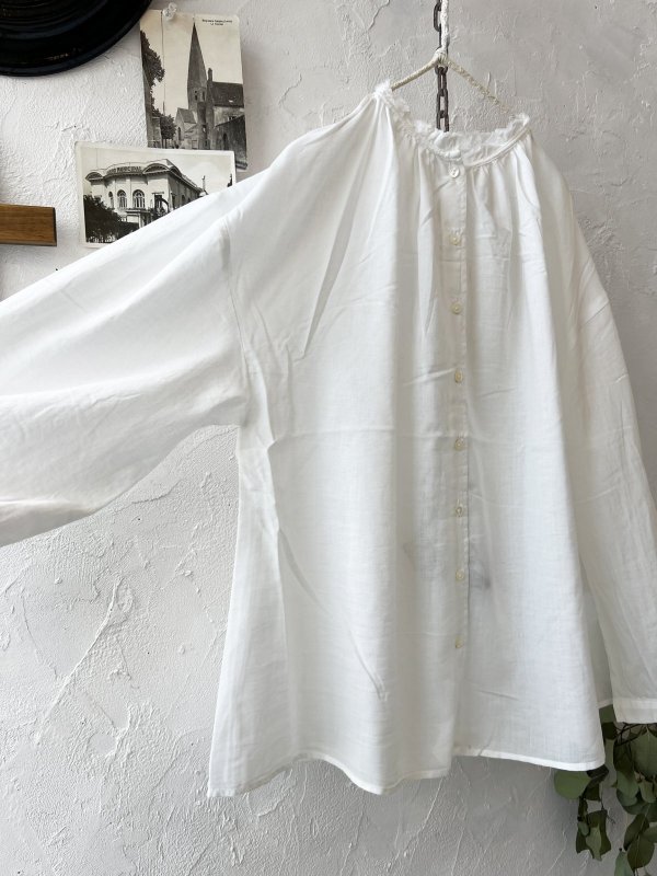 画像9: SO／フリル襟ブラウス・アプリコットベージュ (9)