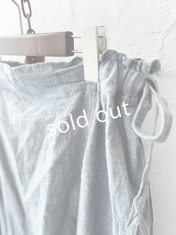 画像2: MARCHE' DE SOEUR／バギーパンツ・ブルー (2)