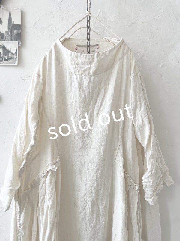 画像2: HALLELUJAH／1890's Bourgeron 羊飼いローブ・off-white (2)