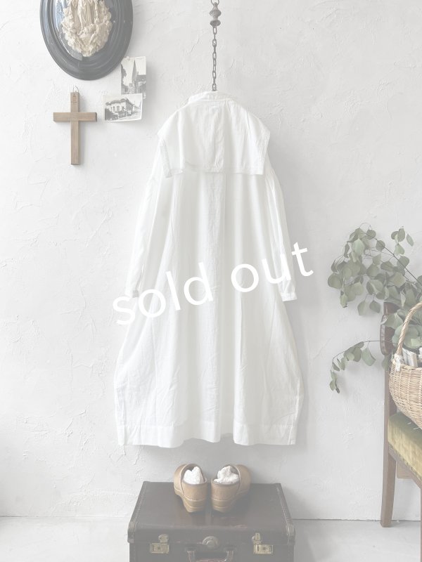 画像11: SO／ティペット付きギャザーワンピース・オフ (11)