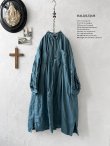 画像1: HALLELUJAH/1890's Bourgeron 羊飼いシャツワンピース・turquoise (1)