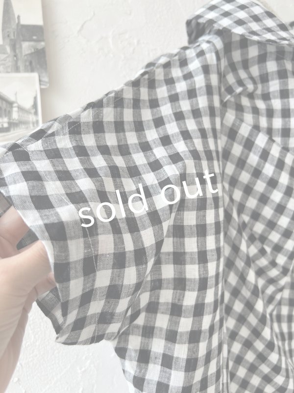 画像9: Reliure／丸襟ブラウス・gingham check (9)
