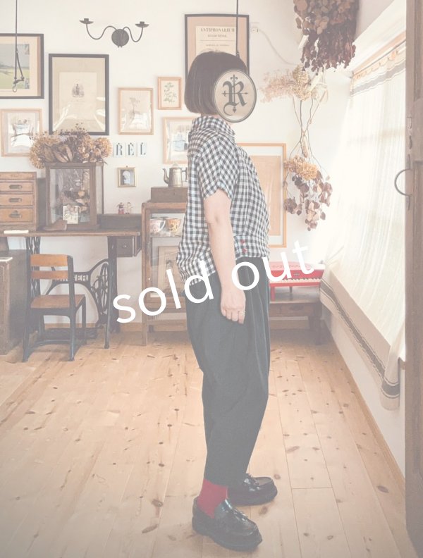 画像4: Reliure／丸襟ブラウス・gingham check (4)