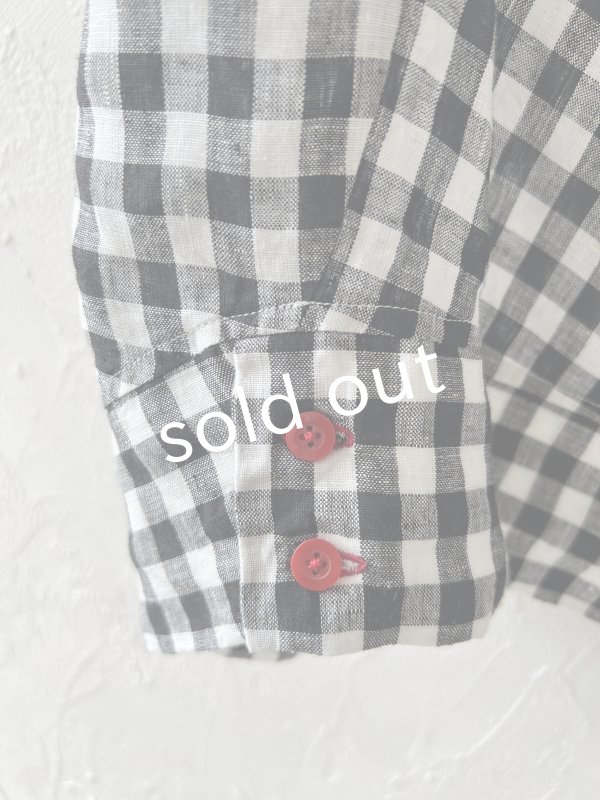 画像10: Reliure／丸襟ブラウス・gingham check (10)