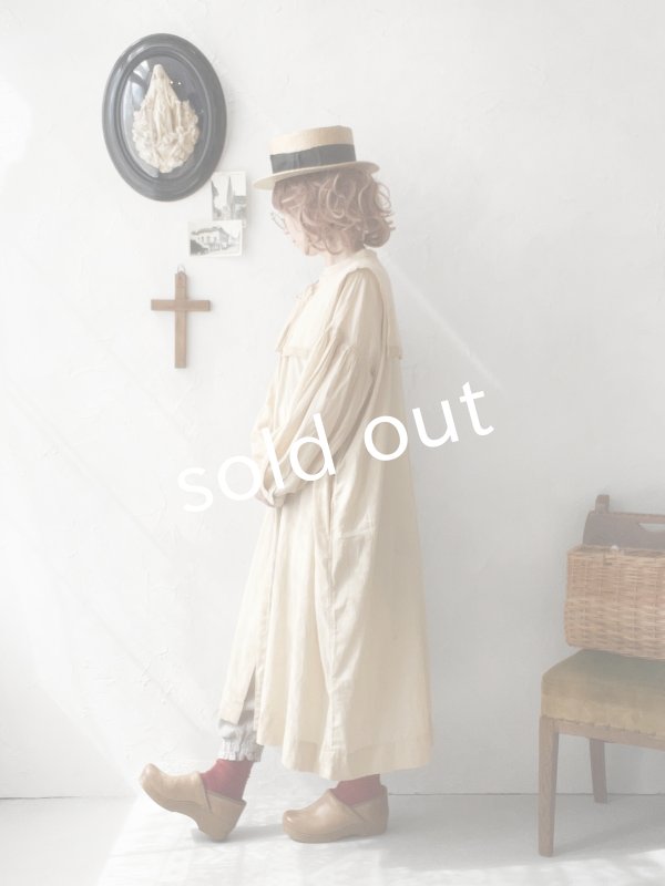 画像11: SO／ティペット付きギャザーワンピース・ブラック (11)