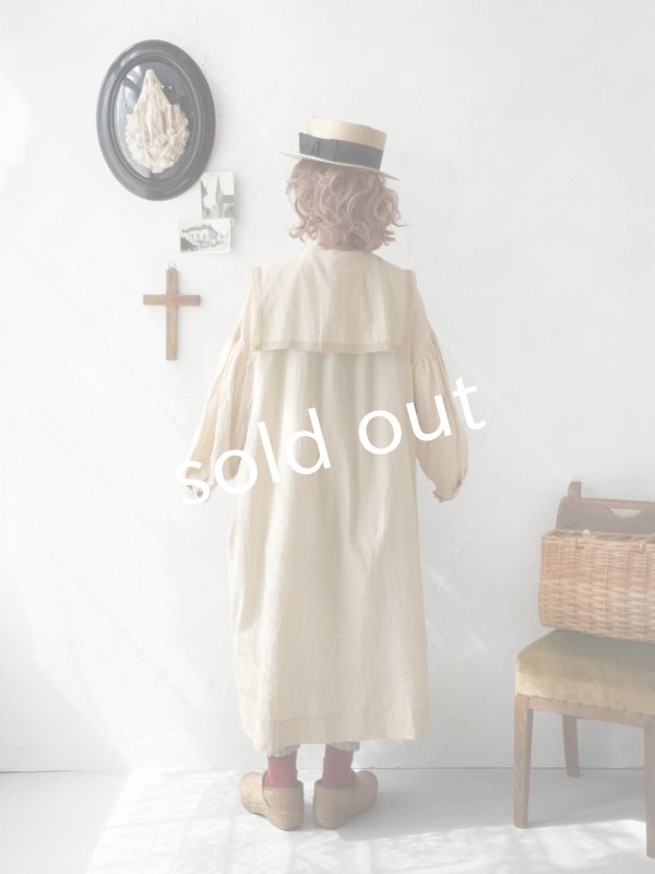 画像14: SO／ティペット付きギャザーワンピース・オフ (14)