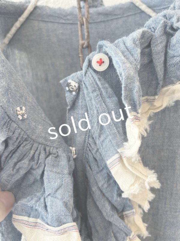 画像7: MARCHE' DE SOEUR／フローフリルワンピース・ブルー (7)