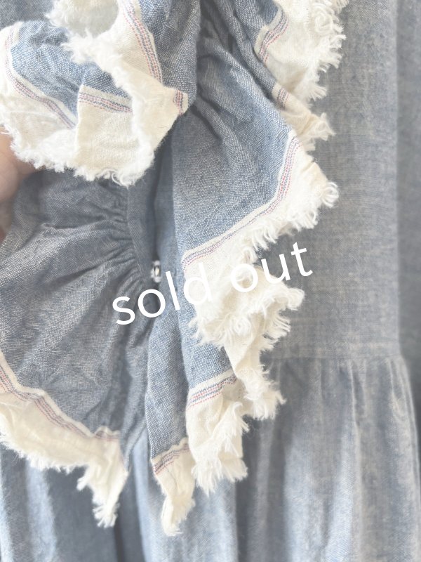 画像8: MARCHE' DE SOEUR／フローフリルワンピース・ブルー (8)