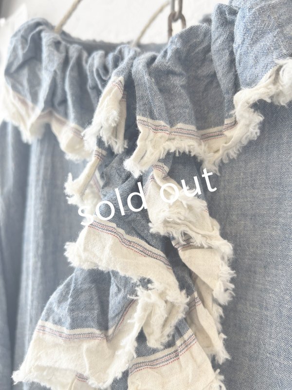 画像4: MARCHE' DE SOEUR／フローフリルワンピース・ブルー (4)