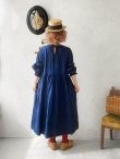 画像15: MARCHE' DE SOEUR／ギャザーワンピース・インディゴ染め (15)