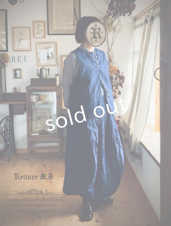 画像1: Reliure／VEST・indigo (1)