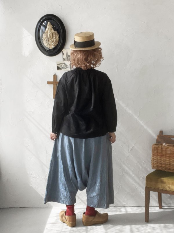 画像6: SO／フリル襟ブラウス・ブラック (6)