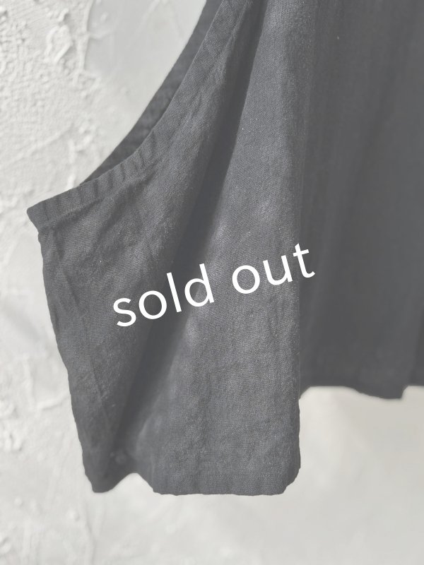 画像5: Libera&Capricciosa／２wayリネンベスト・黒 (5)