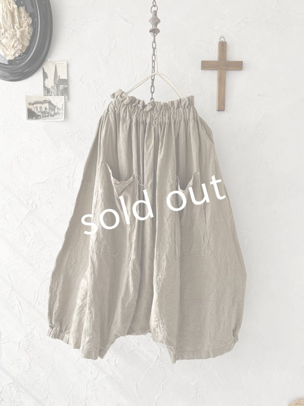 画像6: Libera&Capricciosa／ワイドギャザーサルエルパンツ・オリーブ (6)