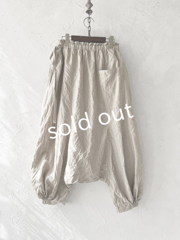 画像8: MARCHE' DE SOEUR／タブリエパンツ・生成り (8)