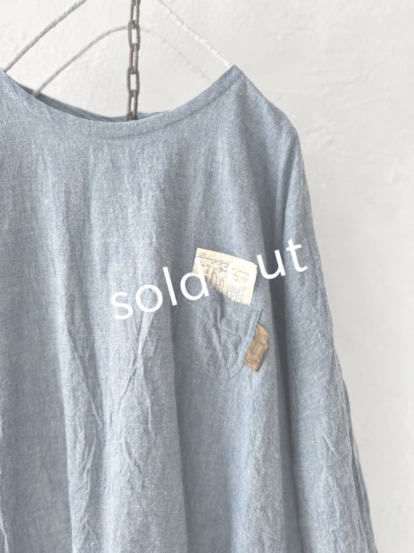 画像2: MARCHE' DE SOEUR／ワイドチュニック・ブルー (2)