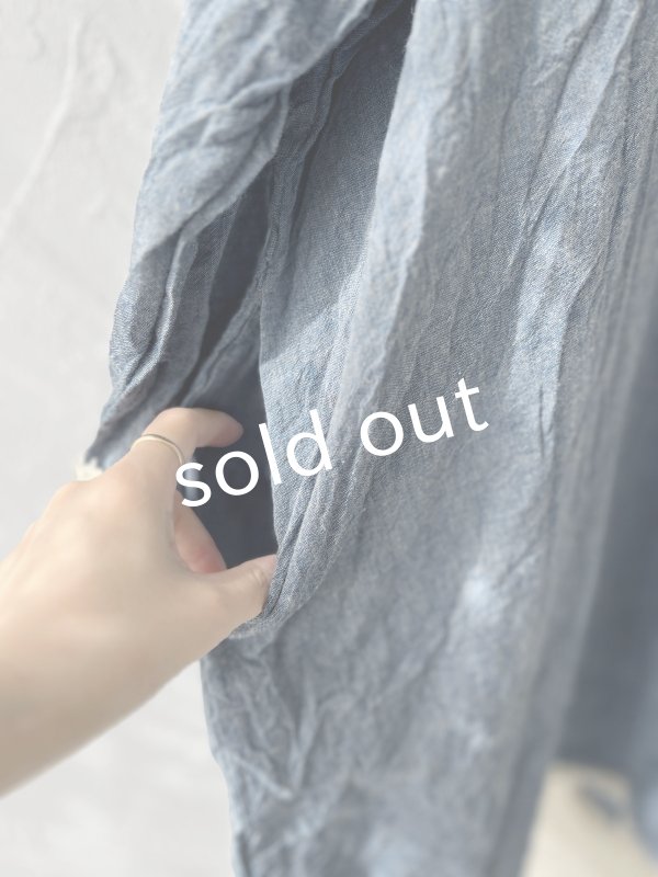 画像8: MARCHE' DE SOEUR／ワイドチュニック・ブルー (8)