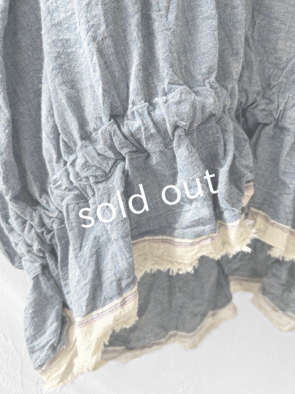 画像4: MARCHE' DE SOEUR／ウエストギャザープルオーバー・ブルー (4)