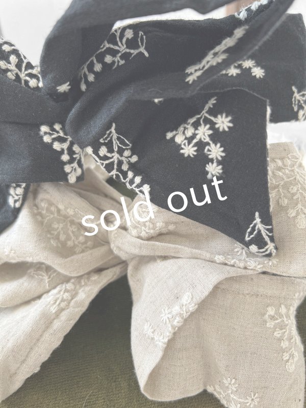 画像4: MARCHE' DE SOEUR／刺繍のワイヤーターバン (4)