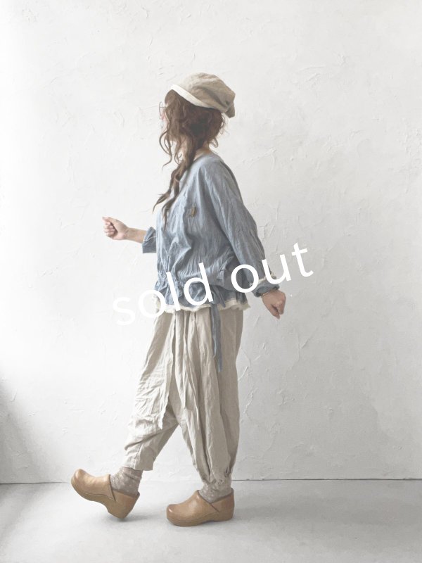 画像10: MARCHE' DE SOEUR／タブリエパンツ・生成り (10)