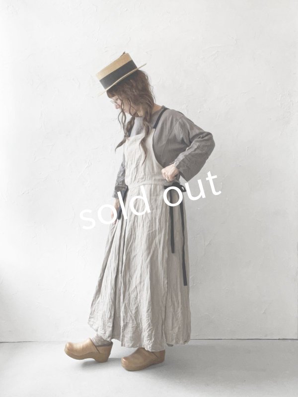 画像11: MARCHE' DE SOEUR／種蒔のエプロン・アッシュグレー (11)