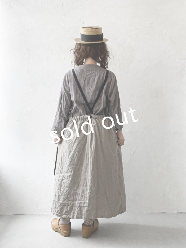 画像12: MARCHE' DE SOEUR／種蒔のエプロン・アッシュグレー (12)