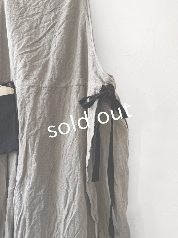画像3: MARCHE' DE SOEUR／種蒔のエプロン・アッシュグレー (3)